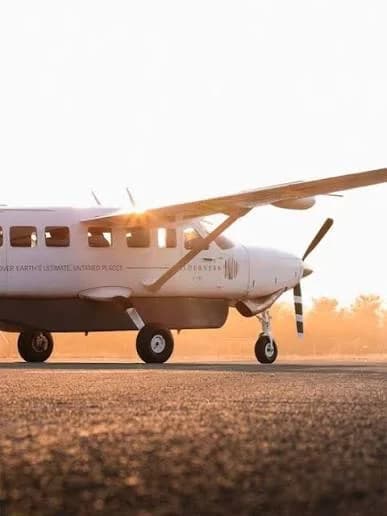 Wilderness Air Cessna 208 on the airstrip