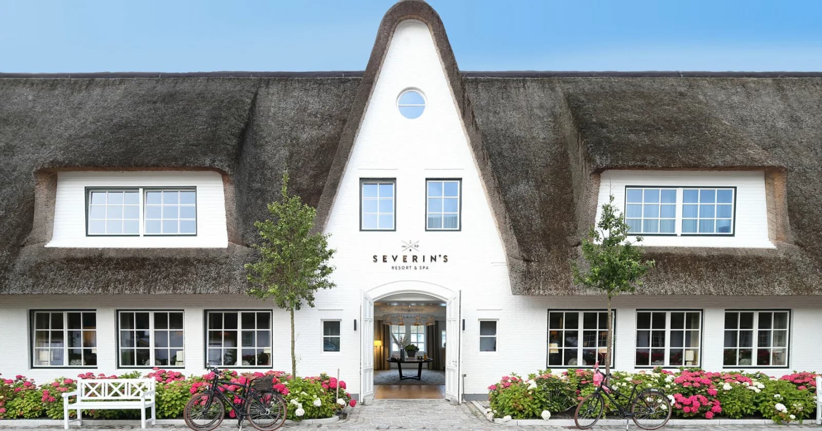 Thatched front of Severin's Resort & Spa in Keitum on Sylt