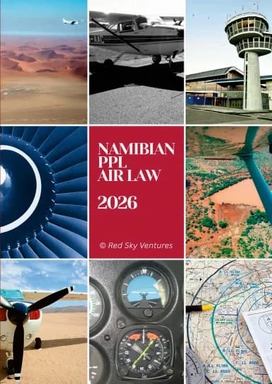 Book cover of "Namibian PPL Air Law 2026" by Red Sky Ventures