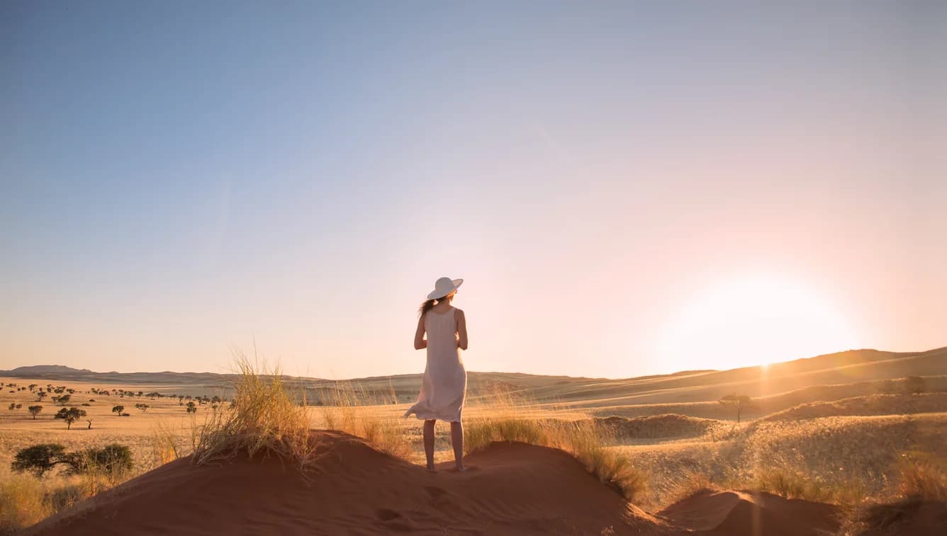 Düne der Namib im Morgenlicht