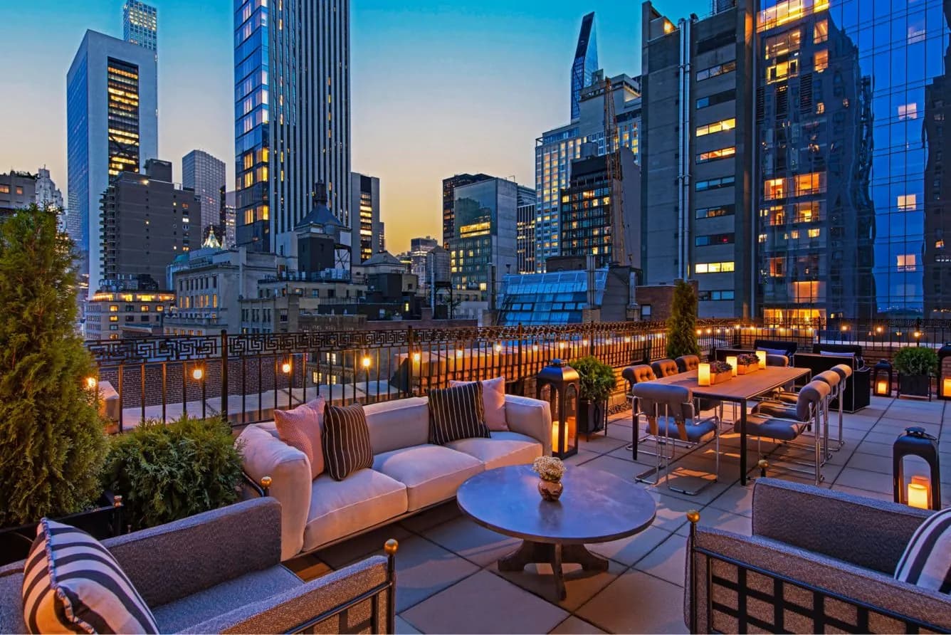 JW Marriott Essex House – suite terrace above Midtown