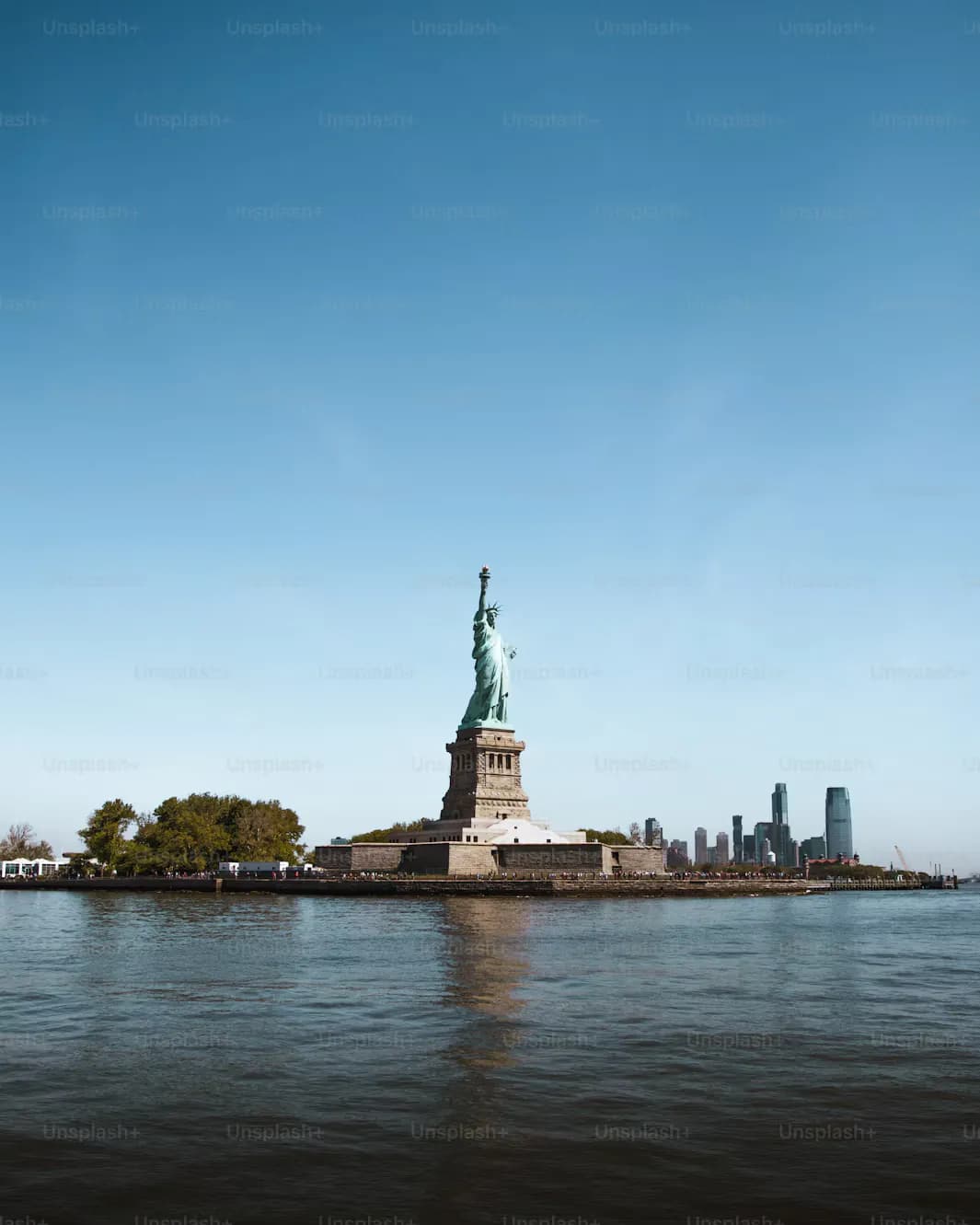 The Statue of Liberty on Liberty Island