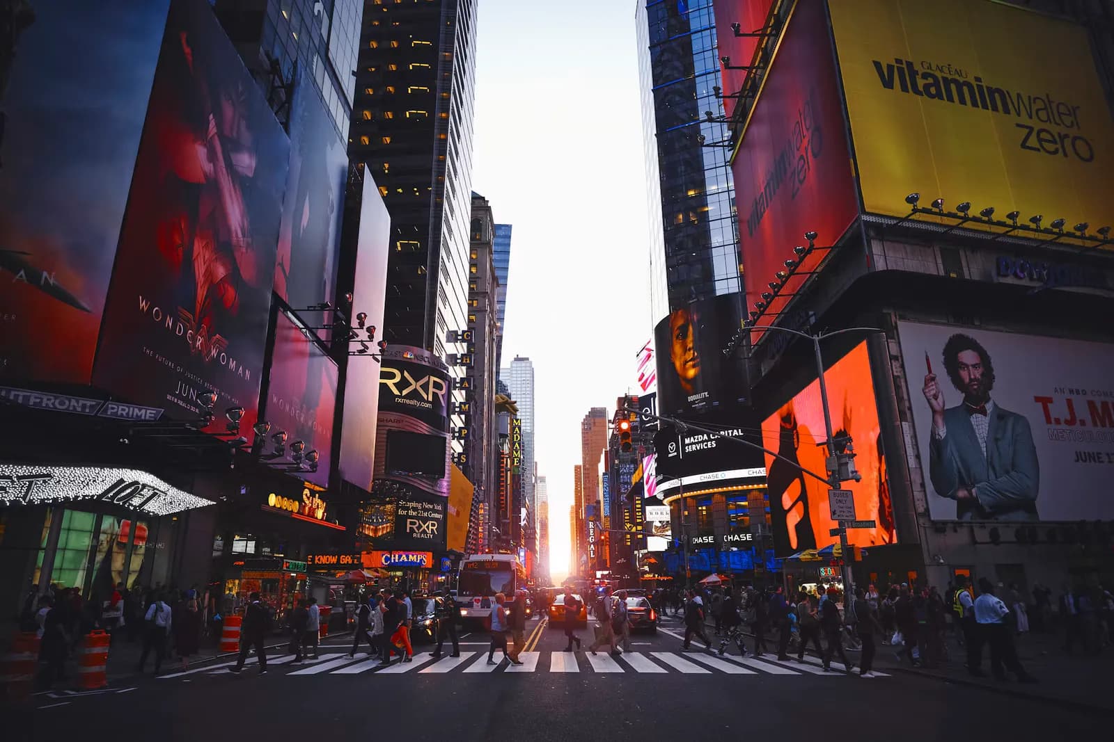Neon signs on Times Square