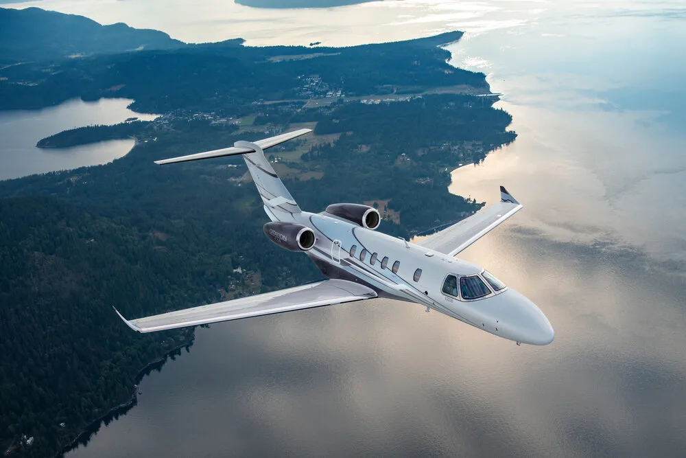 Cessna Citation CJ4 im Flug
