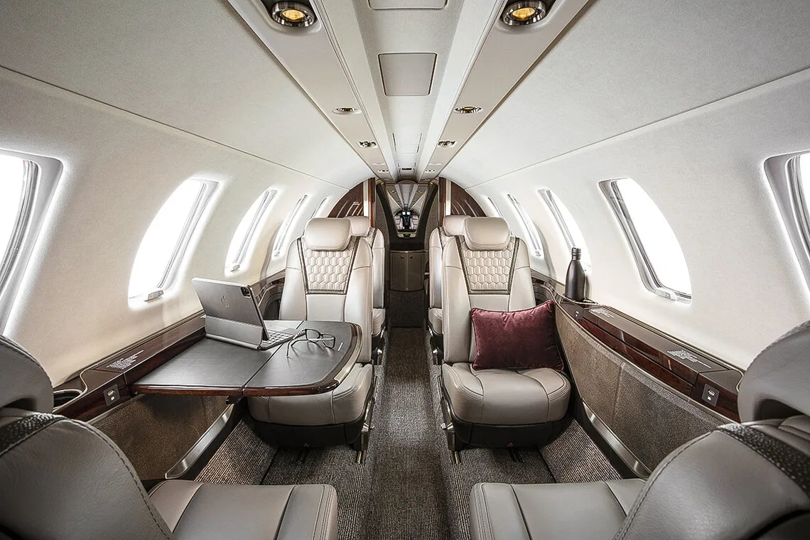 Kabine der Cessna Citation CJ4