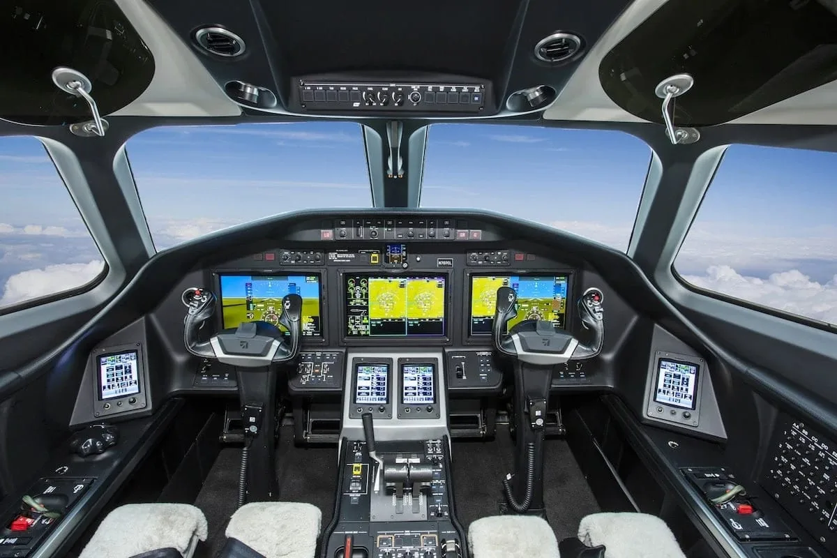 Cockpit der Cessna Citation Longitude