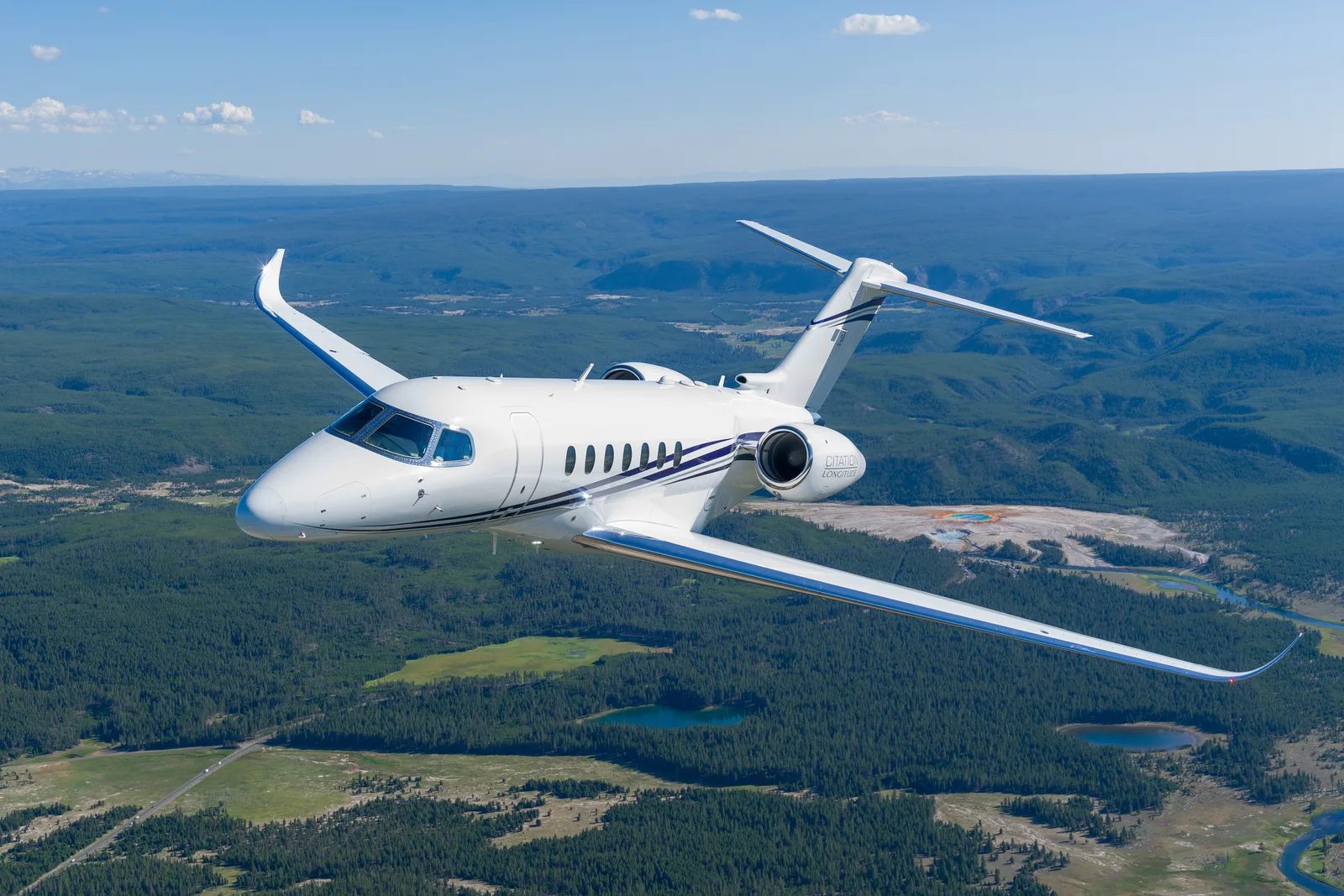 Cessna Citation Longitude im Flug