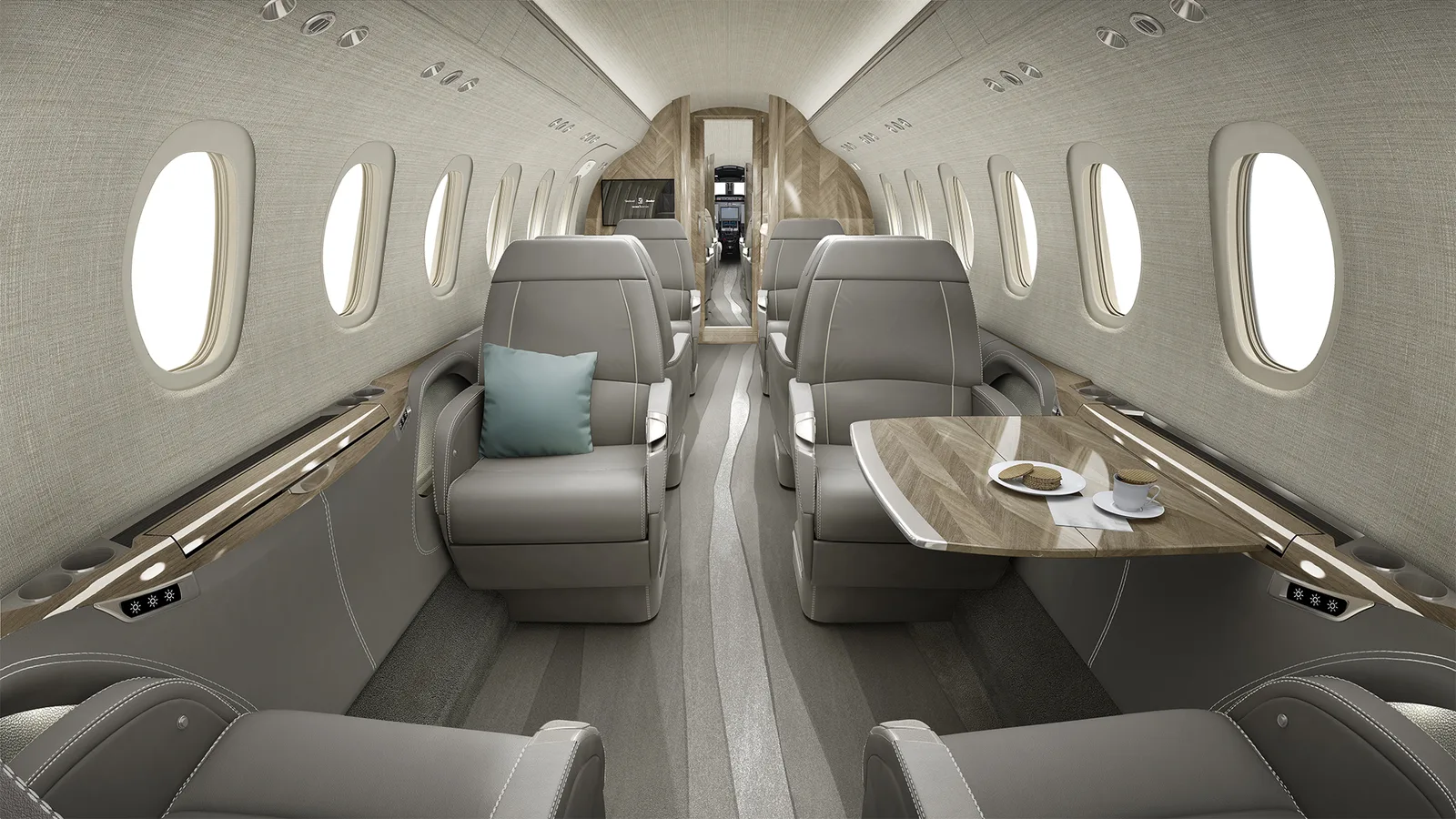 Kabine der Cessna Citation Longitude
