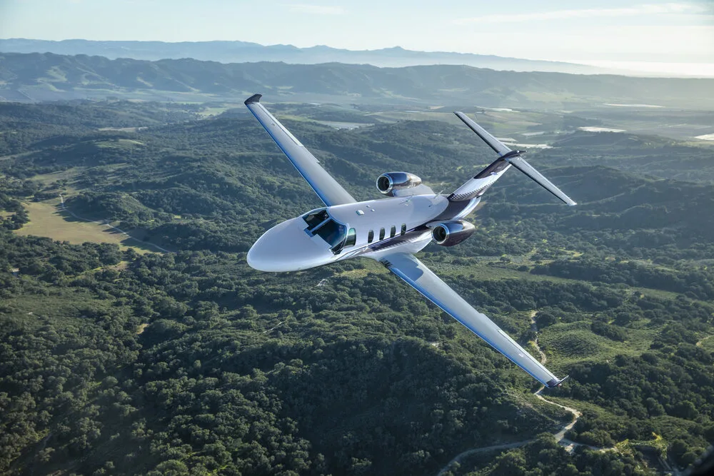 Cessna Citation M2 in flight