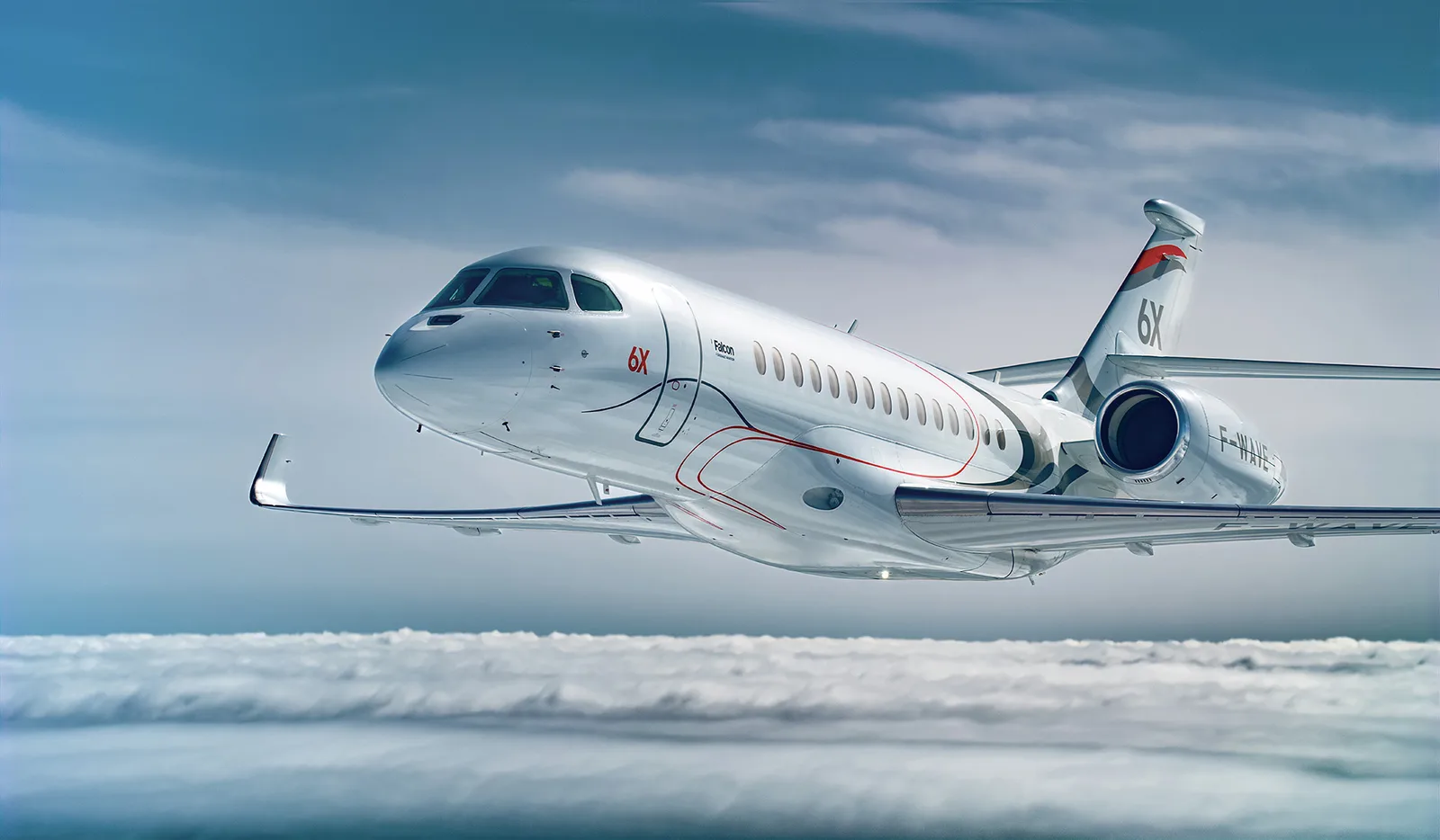 Dassault Falcon 6X am Boden