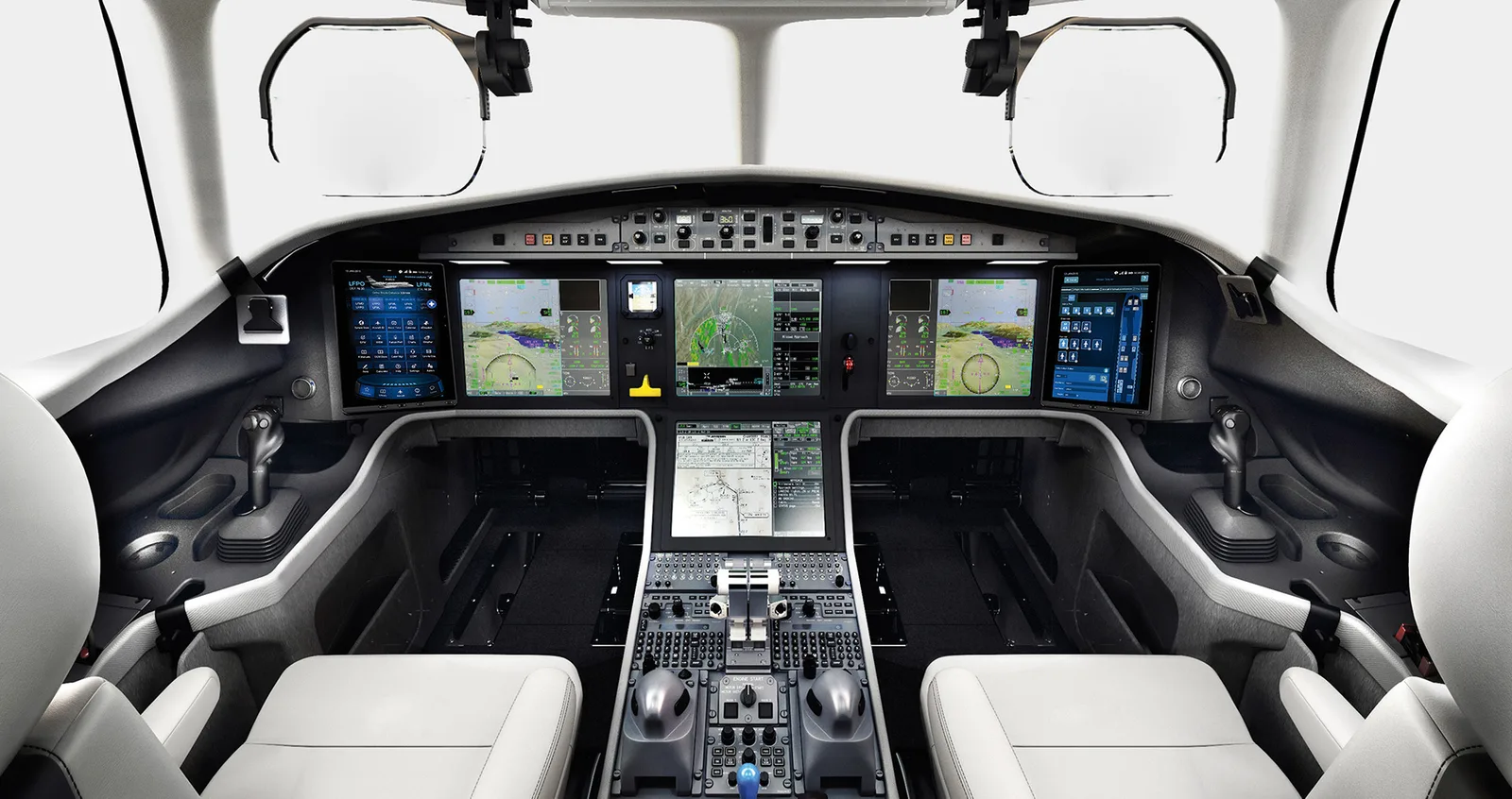 Cockpit der Falcon 6X